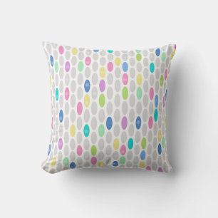 Nahtlose Retro-Farben Design Kreise Polka Punkte p Kissen