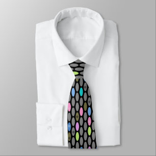 Nahtlose Retro-Farben Design Kreise Polka Punkte p Krawatte