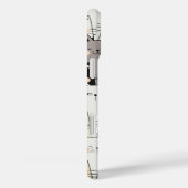 Nahtlose Retro-Illustration Katzenmonogramm Case-Mate iPhone Hülle (Rückseite / Rechts)