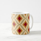 Nahtlose Retro-Ornamentalmuster Vintag Kaffeetasse (VorderseiteRechts)