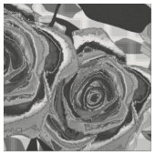 Nahtlose Retro-Vintage monochromeflorale Rose Stoff (Nahaufnahme)