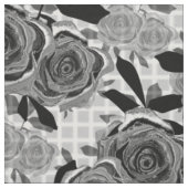 Nahtlose Retro-Vintage monochromeflorale Rose Stoff (Muster)