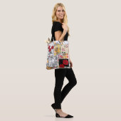 Nahtlose Retro-Vintage Patchwork-Steppdecke Tasche (Am Model)