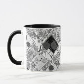 Nahtlose Retro-Vintage Patchwork-Steppdecke Tasse (Links)