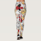 Nahtlose Retro-Vintage Patchwork-Stepppatches Leggings (Rückseite)