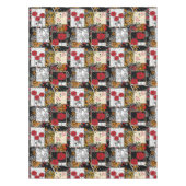 Nahtlose Retro-Vintage Patchwork-Stepppatches Tischdecke (Vorderseite)