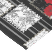 Nahtlose Retro-Vintage Patchwork-Stepppatches Tischdecke (Schrägansicht)