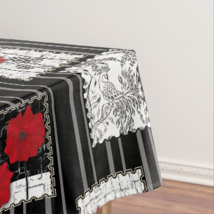 Nahtlose Retro-Vintage Patchwork-Stepppatches Tischdecke