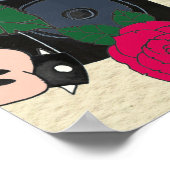 Nahtlose Rockmusik, abstraktes Muster. Poster (Ecke)