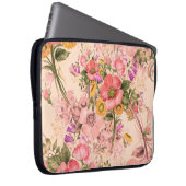 Nahtlose Rokoko-Blumensträuße. Schöne Boutique Laptopschutzhülle (Vorne Rechts)