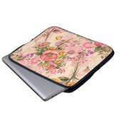 Nahtlose Rokoko-Blumensträuße. Schöne Boutique Laptopschutzhülle (Vorne Knopf)