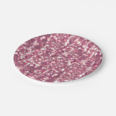 Nahtlose Rosa-Silberglatter-Glitzern Glitzer con Pappteller (Schrägansicht)