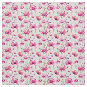 Nahtlose rosa Wildblumen Stoff