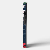 Nahtlose Rote Rose Case-Mate iPhone Hülle (Rückseite / Links)