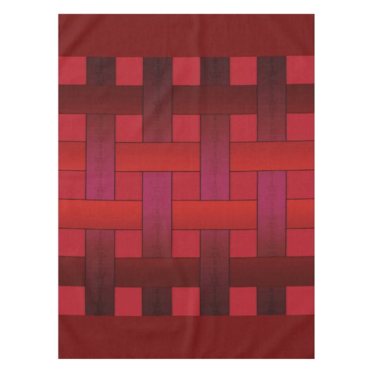 Nahtlose rote Seidengeflechte gestreifte Muster, m Tischdecke (Vorderseite)