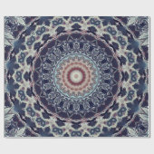 Nahtlose runde Mandala-Muster arabisch k Geschenkpapier (Flach)