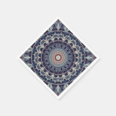 Nahtlose runde Mandala-Muster arabisch k Serviette (Ecke)