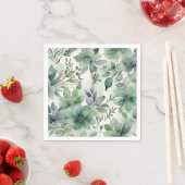 Nahtlose Sage Grüne Blüte Serviette (Beispiel)