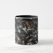 Nahtlose Schlangenechse Reptil Python Haut Leder Tasse (Zentrum)