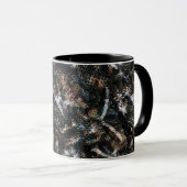 Nahtlose Schlangenechse Reptil Python Haut Leder Tasse (VorderseiteRechts)