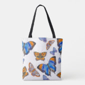 Nahtlose Schmetterlingsmuster Tasche (Rückseite)