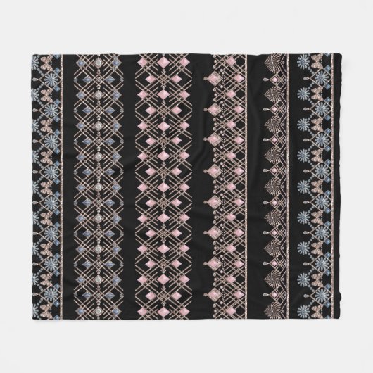 Nahtlose Schmuckperlen Kristalle Glitzer glänzen s Fleecedecke (Vorderseite (Horizontal))