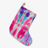 Nahtlose schmutzige Kunst. Helle Farben. Contem Kleiner Weihnachtsstrumpf (Vorderansicht (hängend))