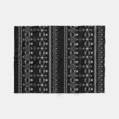 Nahtlose Schneeflocken-Dekoration Fleecedecke (Vorderseite (Horizontal))