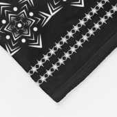 Nahtlose Schneeflocken-Dekoration Fleecedecke (Ecke)