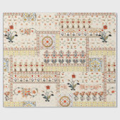 Nahtlose schöne Mughal-Blüte mit ethnischer Paisle Geschenkpapier (Flach)