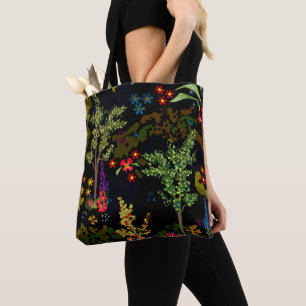 Nahtlose schöne niedliche Cartoon Blume Pflanze Tasche