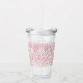 Nahtlose schöne Vintage Spitzen Schnürsenkel Blume Acryltrinkbecher (Rechts)
