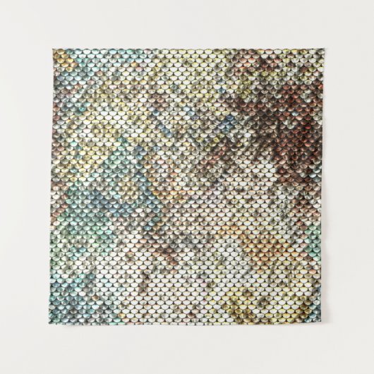 Nahtlose Sequins Textur: funkelnder Hintergrund. Wandteppich (Vorderseite)