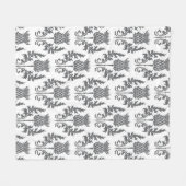 Nahtlose Silhouette Fleecedecke (Vorderseite (Horizontal))