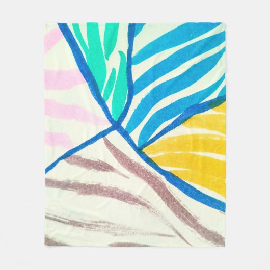 Nahtlose Silhouette Fleecedecke (Vorderseite)