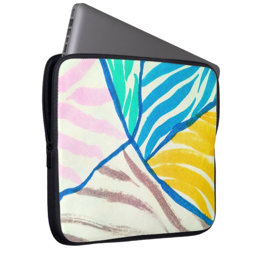 Nahtlose Silhouette Laptopschutzhülle (Vorne Rechts)