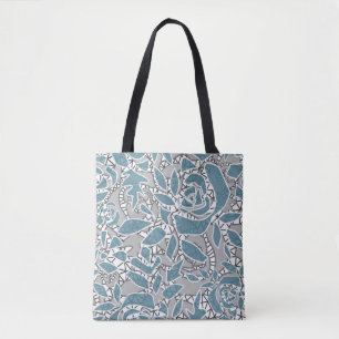 Nahtlose Spitzen-Rose romantisches Retro-Vintag Tasche