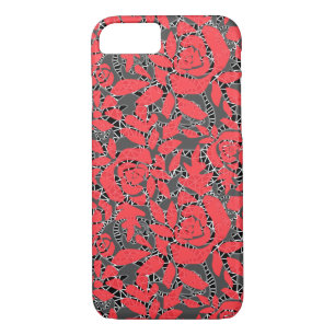 Nahtlose Spitzen-Rose romantisches Retro-Vintages  Case-Mate iPhone Hülle
