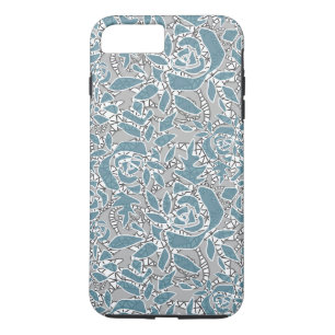 Nahtlose Spitzenrosen romantisch retro vintage bla Case-Mate iPhone Hülle