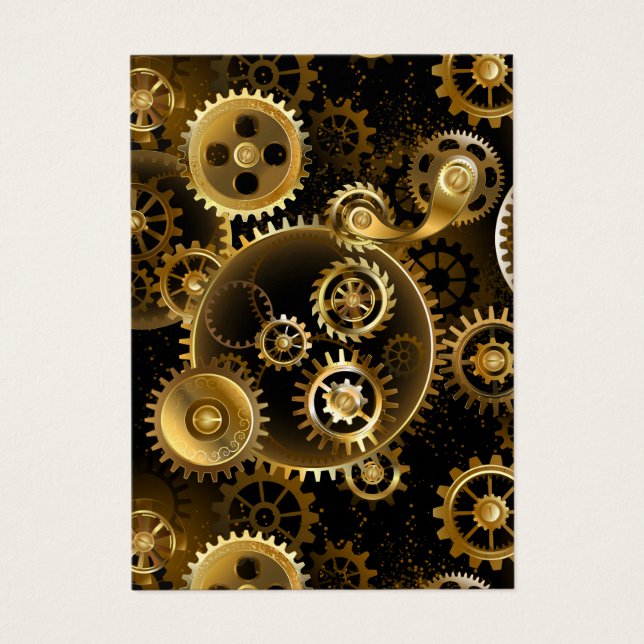 Nahtlose Steampunk-Messinggeräte (Vorderseite)