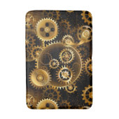 Nahtlose Steampunk-Messinggeräte Badematte (Vorderseite Vertikal)
