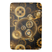 Nahtlose Steampunk-Messinggeräte Badematte (Vorderseite Vertikal)