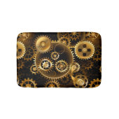 Nahtlose Steampunk-Messinggeräte Badematte (Vorderseite)
