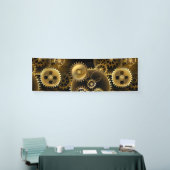 Nahtlose Steampunk-Messinggeräte Banner (Messeveranstaltung)