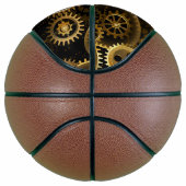 Nahtlose Steampunk-Messinggeräte Basketball (Rechts)