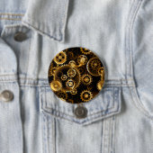 Nahtlose Steampunk-Messinggeräte Button (Beispiel)