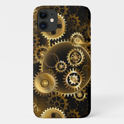 Nahtlose Steampunk-Messinggeräte Case-Mate iPhone Hülle (Rückseite)