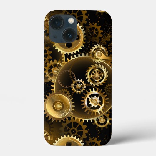 Nahtlose Steampunk-Messinggeräte Case-Mate iPhone Hülle (Rückseite)