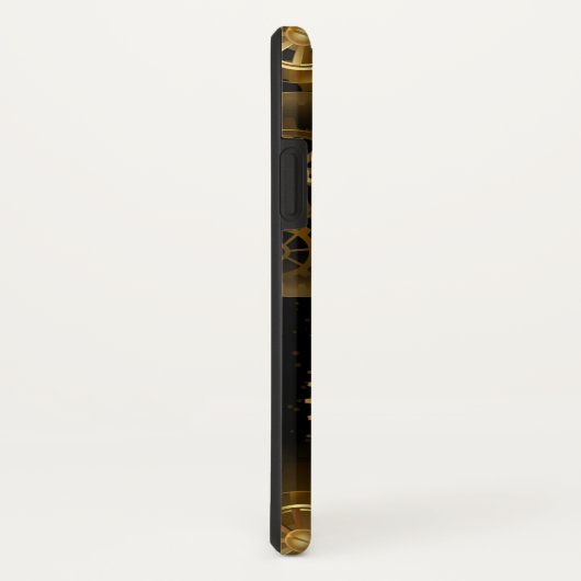 Nahtlose Steampunk-Messinggeräte Case-Mate iPhone Hülle (Hinten/Rechts)