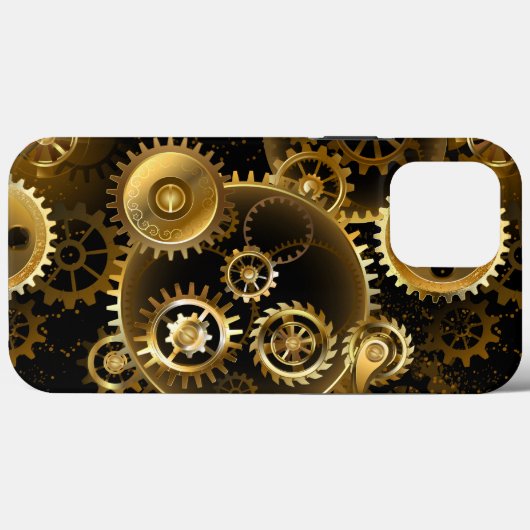 Nahtlose Steampunk-Messinggeräte Case-Mate iPhone Hülle (Rückseite (Horizontal))